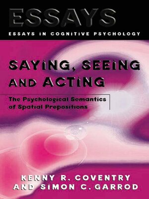 cover image of Saying, Seeing and Acting